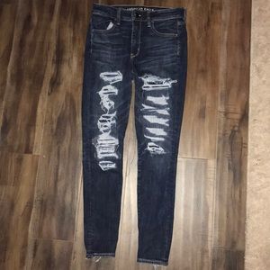 Distressed American Eagle Jeans
